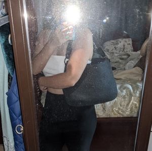 Talbots Black Jute Handbag